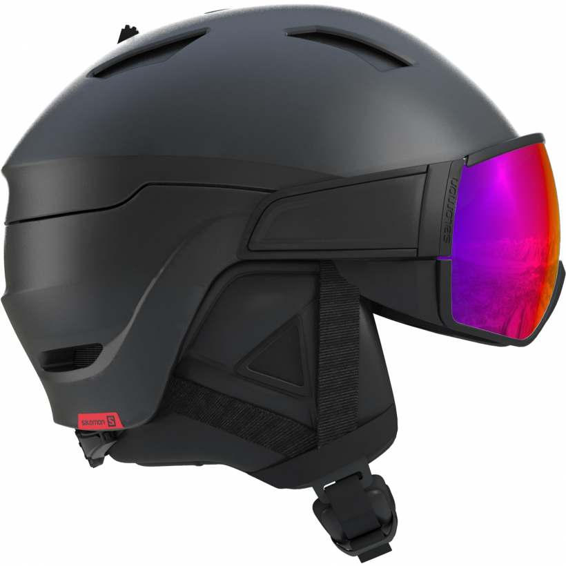 Шлем Salomon 2019-20 Driver Black/red Accent/solar (арт. L40593200) - 
